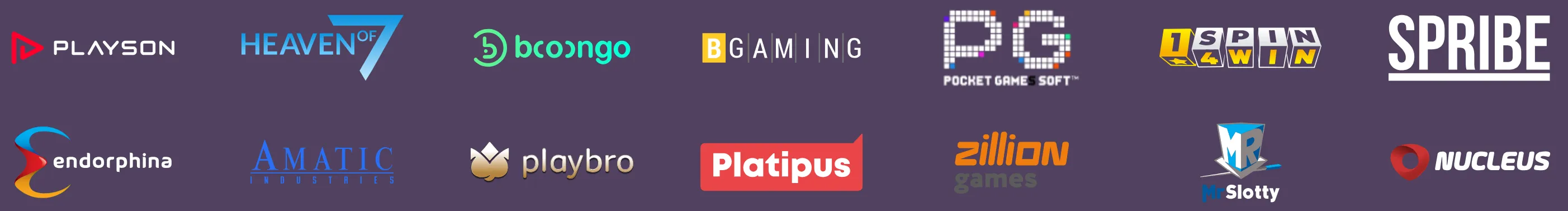 ZumoBet casino providers