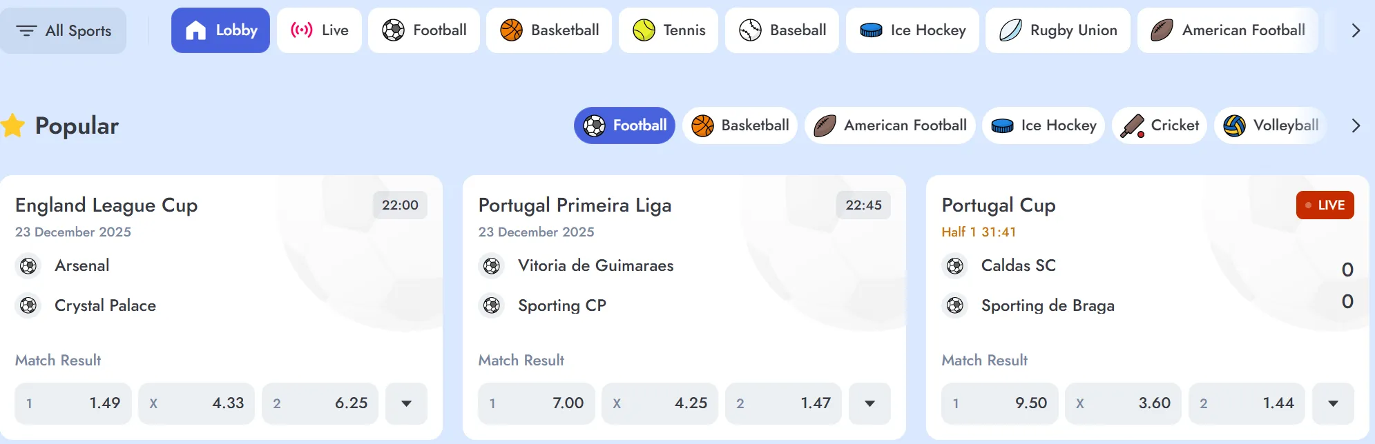 ZumoBet casino sports